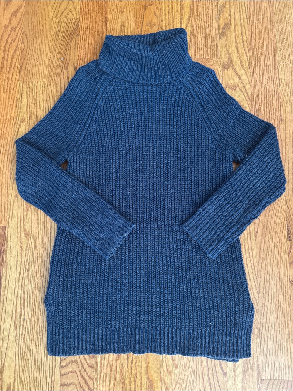 Ralph Lauren Deep Blue Ribbed Turtleneck Sweater